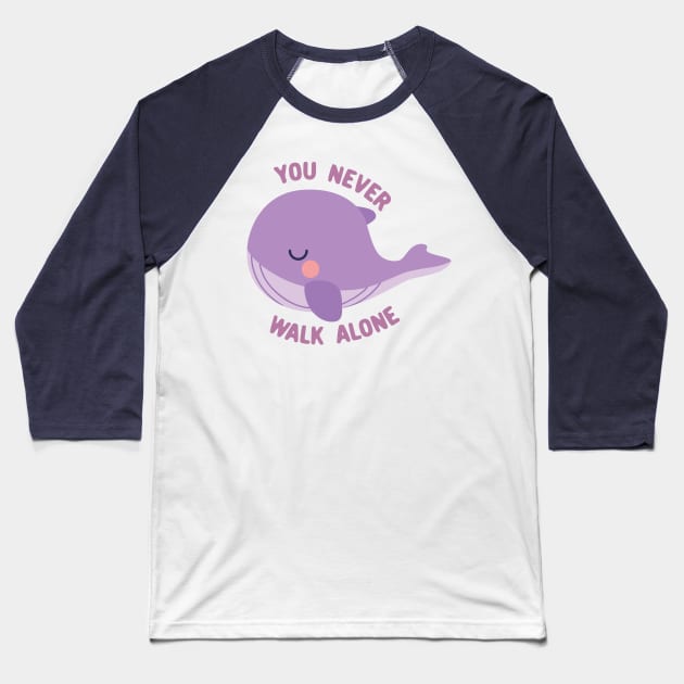 BTS Tinytan whale you never walk alone Baseball T-Shirt by Oricca
